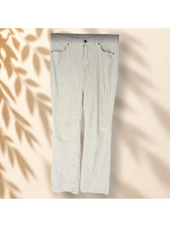 New York & Company Pants - New York & Company Pants Women 6 Gray Bootcut Low Rise Flat Front Corduroy
